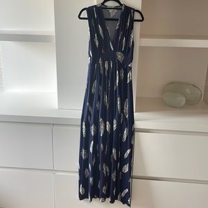 Feather Maxi Dress